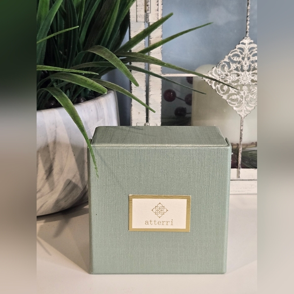 Atterri Gold Cubic Zirconia Hoop Earrings - Picture 4 of 4